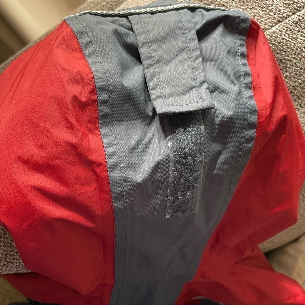 REI Elements Youth Windbreaker Jacket XS 4-5 Red Grey - Picture 9 of 13